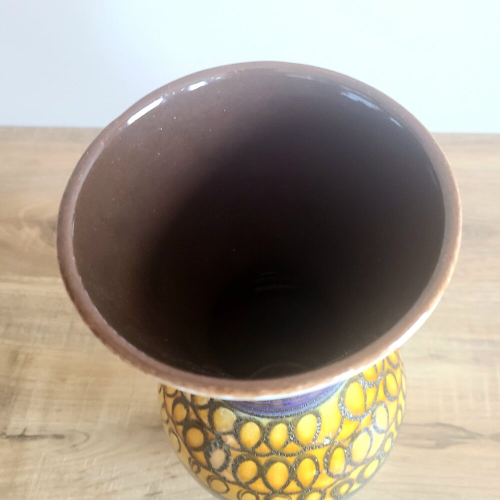 Vintage West Germany 1256-26 1960-1970s vase. Mid century pottery. MCM decor. - Picture 3 of 7